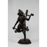 Antique Tibetan Vajra Yogini with Skull, Knife