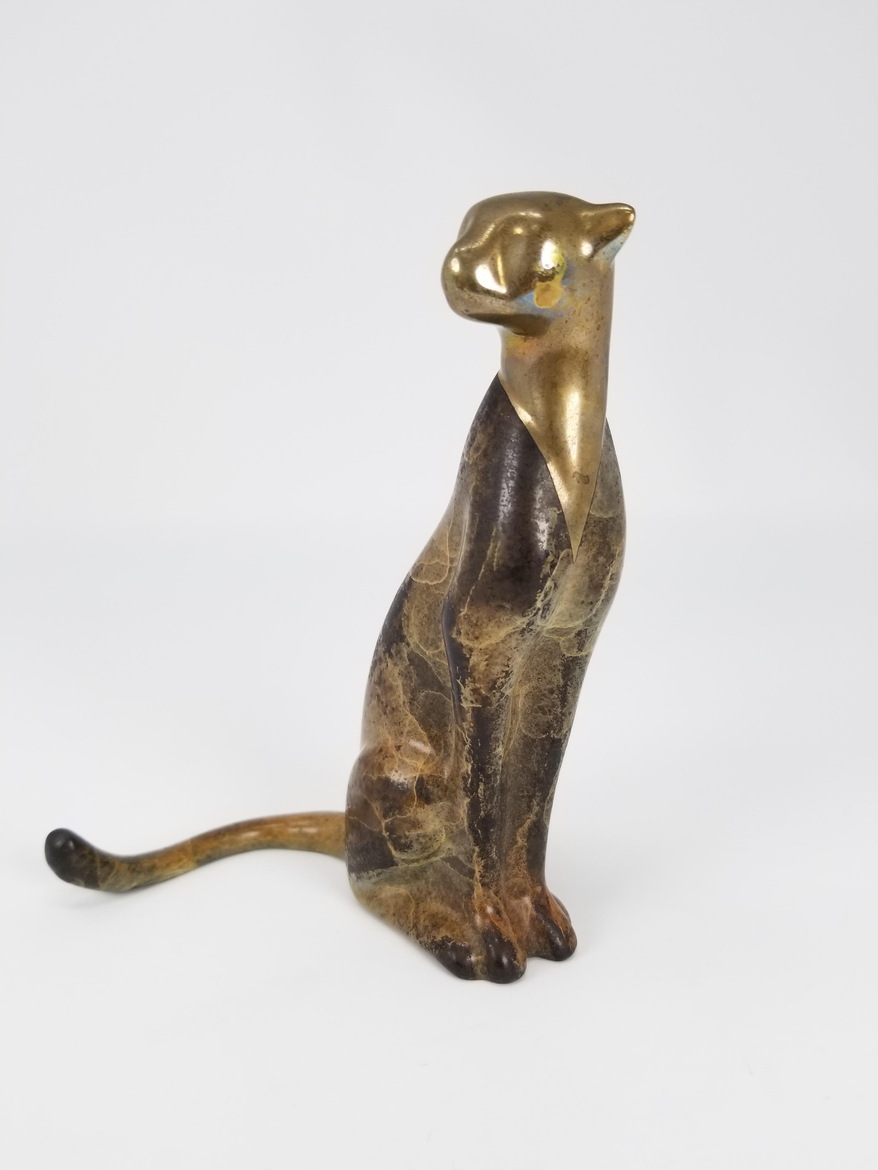 Loet Vanderveen (1921 - 2015) Cheetah Bronze - Image 2 of 6