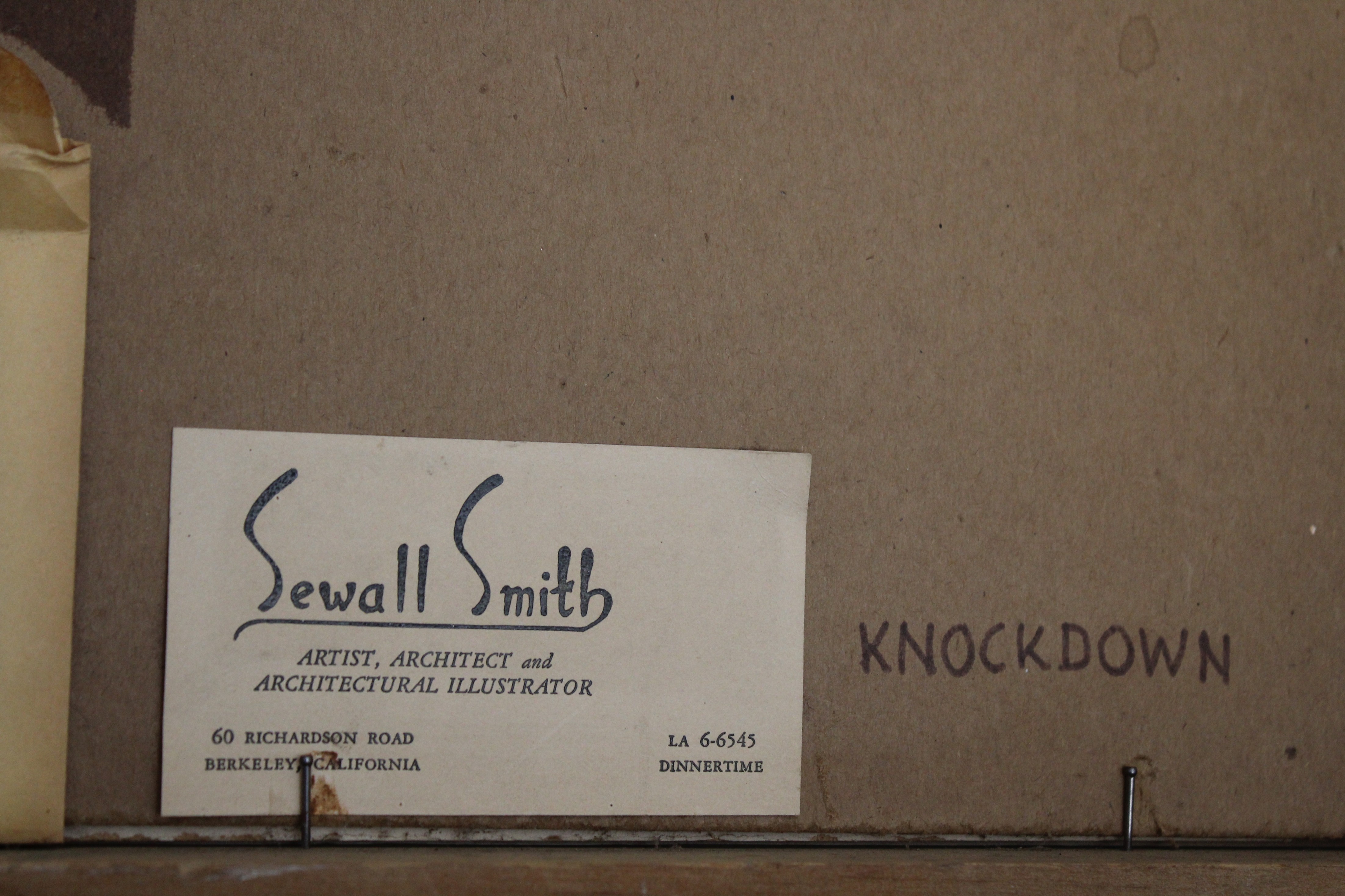 Sewall Smith (California, 20th C.) "Knockdown" - Image 4 of 4