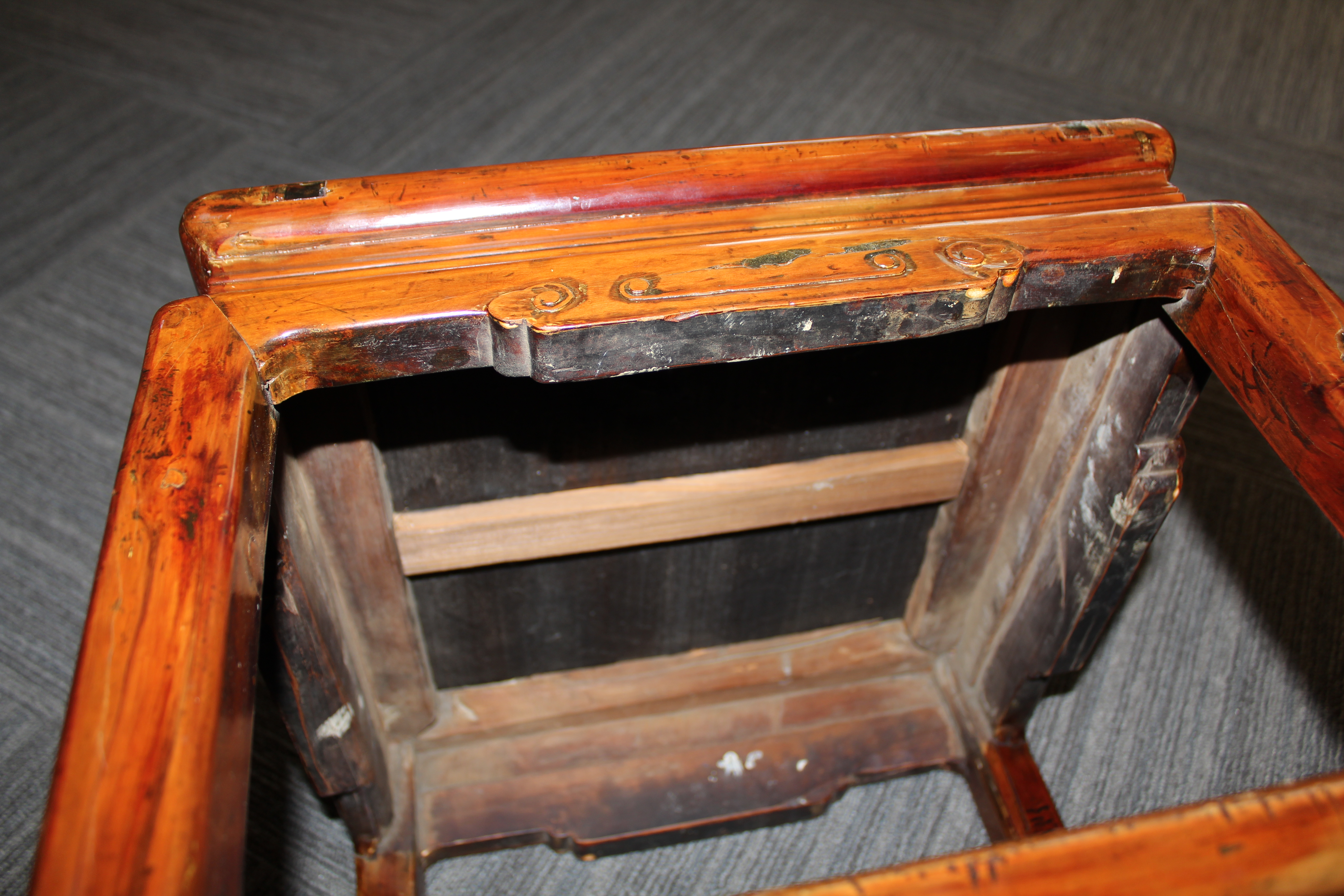 Chinese Hardwood Side Table, Signed - Image 3 of 3