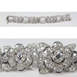 Antique Platinum & 14ct Diamond Bracelet