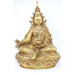 Large Gilt Bronze Tibetan Buddha, Yongle Mark