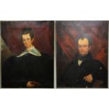 (2) 19th C. American School Portraits