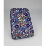 Signed Russian Enamel Cloisonne Cigarette Case