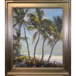 Robert Charles Gruppe (B. 1944) Florida Palms