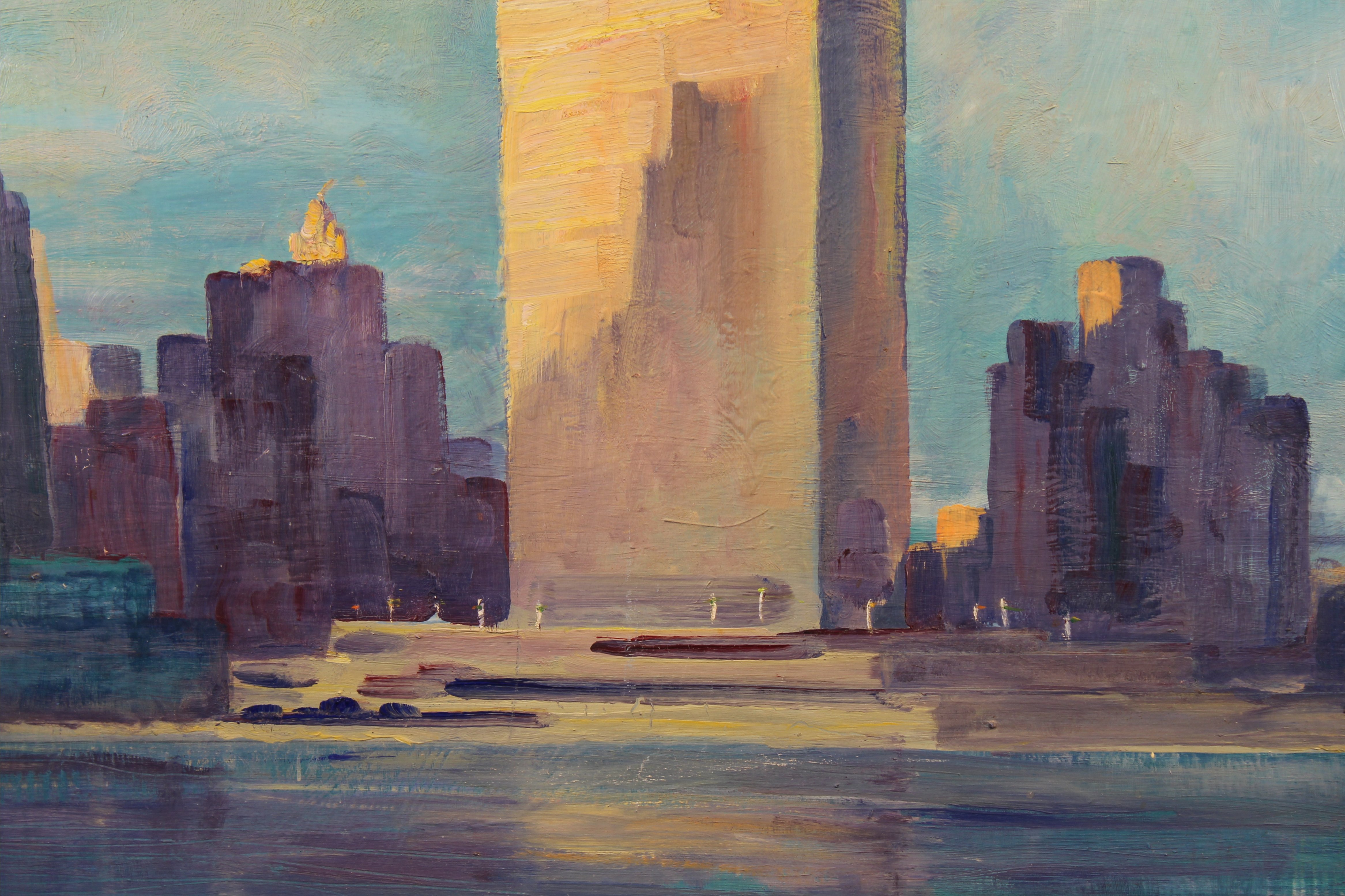 Signed, Painting of United Nations Building (NYC) - Image 2 of 4