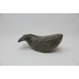 Signed, Inuit Carved Stone Whale