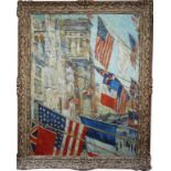 American School, After Hassam "Allies Day". Signed