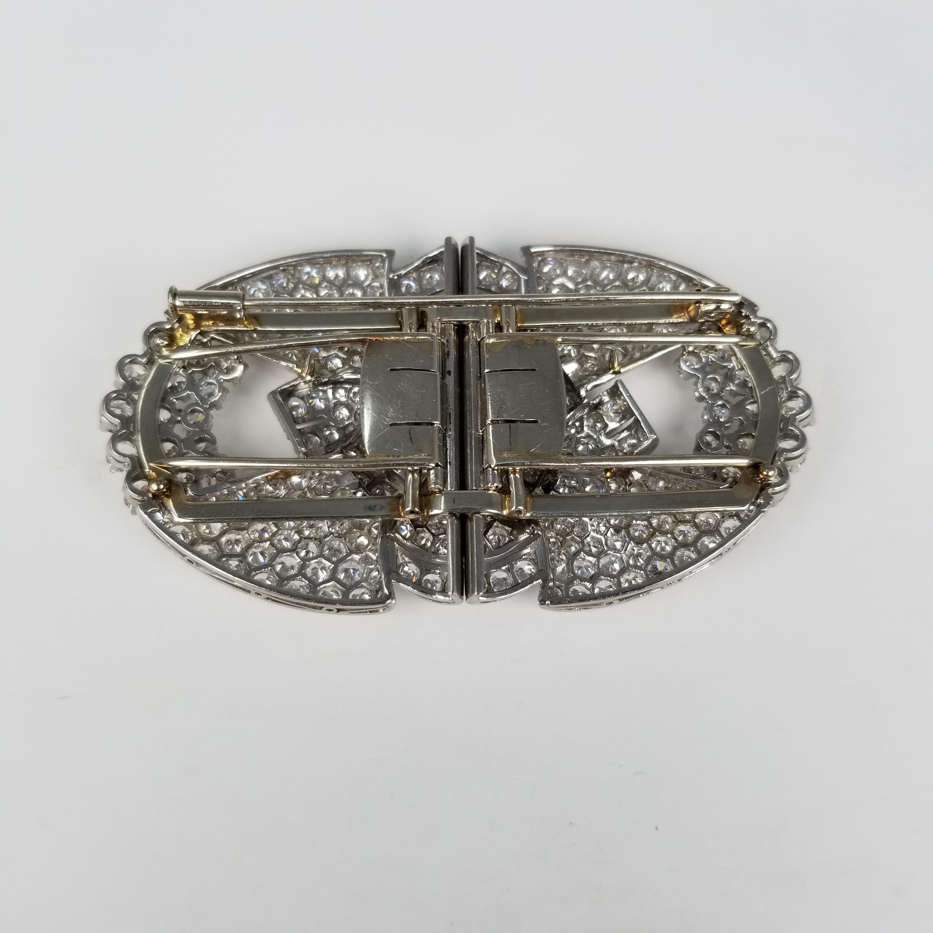 13ct Diamond & Gold Bracelet/Brooch/Pin Set - Image 7 of 10