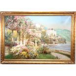 Alois Arnegger (1879-1967) Villa on Amalfi Coast