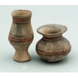 (2) Harappan Vessels - Indus Valley, 2500-1800 BC