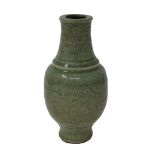 Antique Chinese Celadon Crackleware Vase