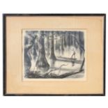 Henry Pitz (1895-1976) "Swamp Land" Lithograph