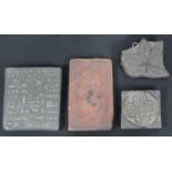 (4) Carved Antique Tibetan Articles