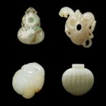 (4) Carved Chinese Jade Articles