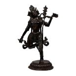 Antique Tibetan Vajra Yogini with Skull, Knife