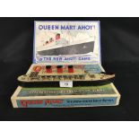 THE ALLAN ROUSE COLLECTION - QUEEN MARY: Tin & soft wood model of the liner, Harlesden series