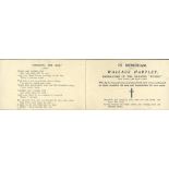 R.M.S. TITANIC: In memoriam card to Wallace Hartley - Titanic band master, who was lost in the