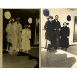 R.M.S. TITANIC: A photo negative showing the SS Carpathia in Genoa after arriving in the