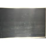 R.M.S. TITANIC: Photo negative of the SS Californian taken from the deck of the Carpathia on April