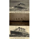 R.M.S. TITANIC: Valentines series postcards "The Most Appalling Disaster in Maritime History",