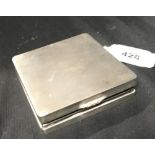 Hallmarked Silver: Mappin & Webb powder compact, engine turned. Birmingham 1965.