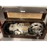 20th cent. Mercer Tape Chronograph aluminium model T.P.A.2. Class 0552. Brown Bakelite case, ex
