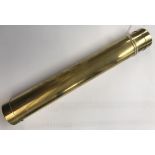 *A late 19th cent. Single tube brass kaleidoscope.