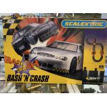Toys: Scalextric 1980s/90s. Unopened Bash 'N' Crash set. Original mint condition. Box is shelf