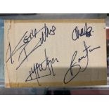 Autographs: Rolling Stones, Personally collected and signed at The Georgian Restaurant, High Street,
