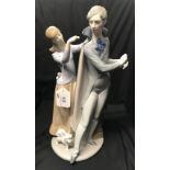 20th cent. Ceramics: Lladro figure 'Ready To Go'. 14¾ins.