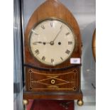 Clocks: 19th cent. Mahogany Gothic Arch bracket clock, signed Debois and Wheeler, Greys Inn