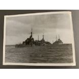 Militaria: Original album of photographs taken from 1940 onward. HMS Cormorant, HMS Revenge,