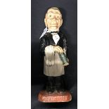 Corkscrews/Wine Collectables: American novelty two part screw with bell cap, a waiter holding a