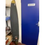 WWII/RAF: Single propeller blade believed from a spitfire, marked EXP RA10354/RTS SET O 14 FINE.