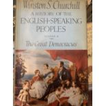 Books: Winston Churchill A History of the English Speaking Peoples. In four volumes. Dust covers