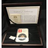 Coins: Gold sovereign 2018 limited edition 995 and date stamped box with sleeve.