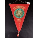 The Rowlands collection of football pennants dating from 1961 to 1971. These are all original