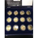 Coins: 10 Marshall Islands collection of legendary aircraft of WWII. Brass 13 uncirculated 1991
