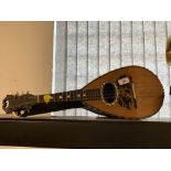Musical Instruments: Italian made mandolin, bowl back reads Cavallini Frattelli Grand Fabrica DL