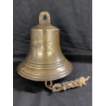 Iconic/D Day: Rare ship's bell from LCI (L) 403. The bell carries the name of the vessel which