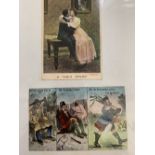 Postcards: Edwardian. Over 160 cards from 1900 - 1916, including such subjects as women's