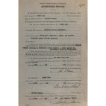 Showbusiness/Iconic Memorabilia/Autographs: Marilyn Monroe contract hand signed by the actress for