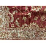 21st cent. Rugs: Ziegler rug, red ground with ivory floral motifs. 6ft. x 4ft. 6ins. (1.9m x 1.4m)