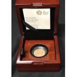 Coins: Gold proof Piedfort, double weight sovereign 2017 limited 3-700.