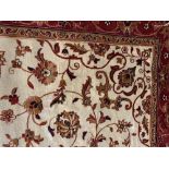 @21st cent. Carpets: Keshan carpet, beige ground. 2.30 x 1.60.