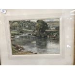 Samuel John Lamorna Birch 1869-1955: Watercolour "The Island Pool, Cornishaugh", label on verso R.