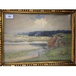 Parker Hagarty watercolour "By the River Ogmore", heavy gilt frame, glazed 14½ins. x 10½ins.