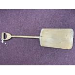 19th cent. Rural carved beech miller's or maltster's shovel. Provenance - Fry family Worton Mill