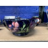 Moorcroft - The Newman Collection: c1994 Anemone pattern bowl, 6¼ins. diameter.